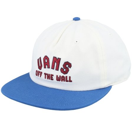 Vans - Vit snapback Keps - Design Co Low Unstructured White/True Blue Snapback @ Hatstore