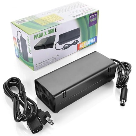 Microsoft Xbox 360 E -konsolin virtalähdelaturi 135 W 100–240 V 2 A AC-sovitin