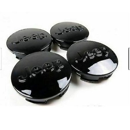 Nye 2007-2015 Sorte Jeep 63mm Center Caps Grand Cherokee 20"