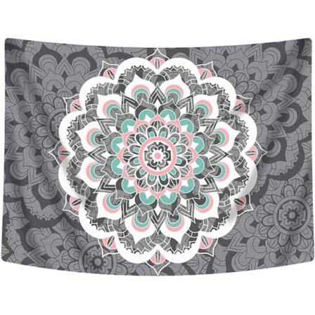 Mandala Vægklæde Boheme Gobelin Psykedelisk Dekoration Vægophæng Gobelin, (130 cm x 150 cm)