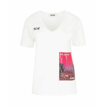 ICE Play, T-shirt Biały, Kobieta, Rozmiar: M