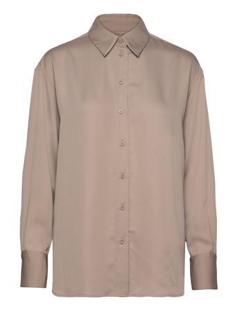 Recycled Cdc Relaxed Shirt Brown Calvin Klein