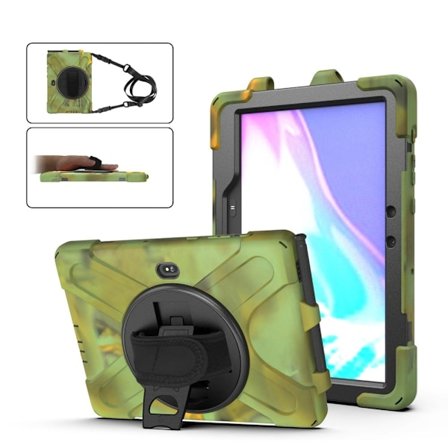 Samsung Galaxy Tab Active Pro / Active4 Pro X-muotoinen silikonisuojus hihnalla - Naamiointi