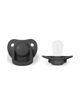 2-Pack Pacifiers - St Grey 0-6 Months Grey Filibabba