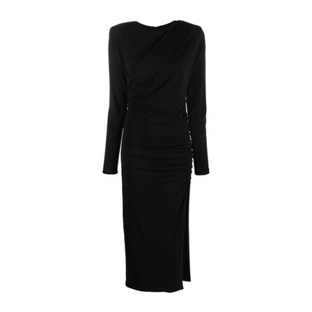 Federica Tosi, Midi Dress Zwart, Dames, Maat:XS