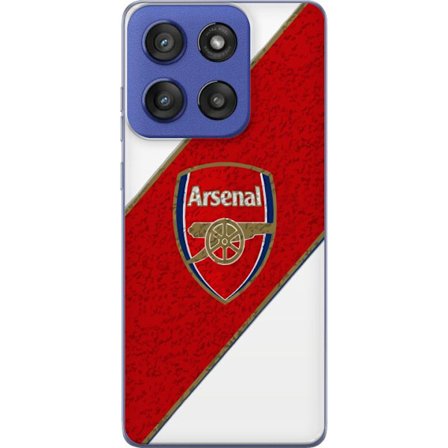 Kompatibelt Mobilskal till Motorola Motorola Edge 60 Stylus Moschino Toy teddybjörn med enkel tecknad design, brun björn med vit tröja och tydlig l