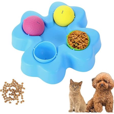 Hundpussel Långsam Matningsleksak, Hundmatningsleksak, Långsam Matningsleksak för Hund, Långsam Matningshundskål, Hundspel Hundskål Slo-bowl Långsam 