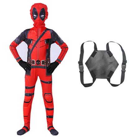Halloween Spider-Man body, barnekostyme, Liten Svart Spider Miles heltekostyme Deadpool B 130cm