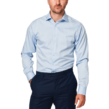 The Shirt Factory Twill Strykfri Regular Skjortor Herr Blå 46