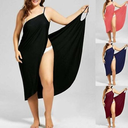 Dam Bikini Cover Up Sarong Beach Long Dress Cover klänning