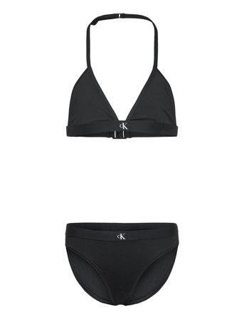 Calvin Klein Triangle Bikini Set - Black - 128-140