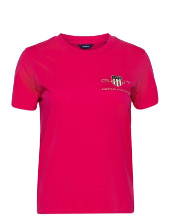 Archive Shield Ss T-Shirt T-shirts & Tops Short-sleeved Rosa GANT