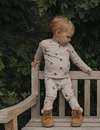 Garbo&Friends Jersey Leggings - Cream - 122/128