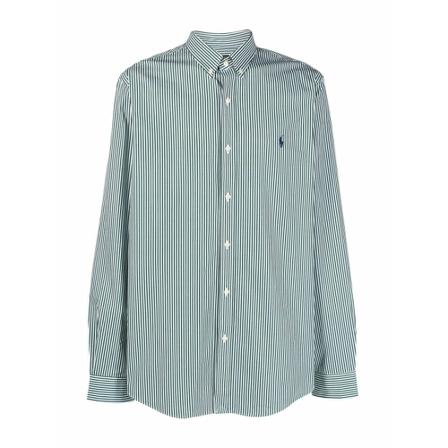 Polo Ralph Lauren, Casual Shirts Groen, Heren, Maat:L,Cotton,gestreept