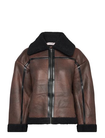 A-View Alise Coat - Brown - 34