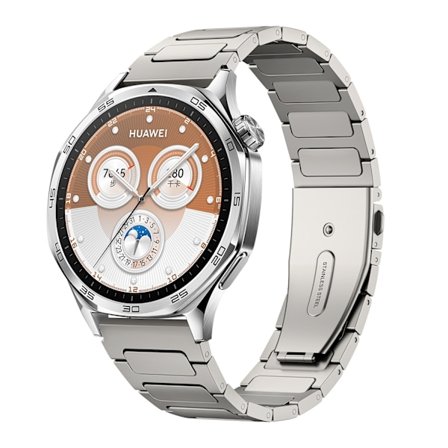 Universellt 22mm Silver Titanium Klockarmband för Smartklockor