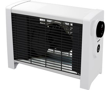 Adax Ena Värmefläkt VV1120DTFW Digital - Vit - Fyndvara - Tystgående värmefläkt med digital display, 2000W