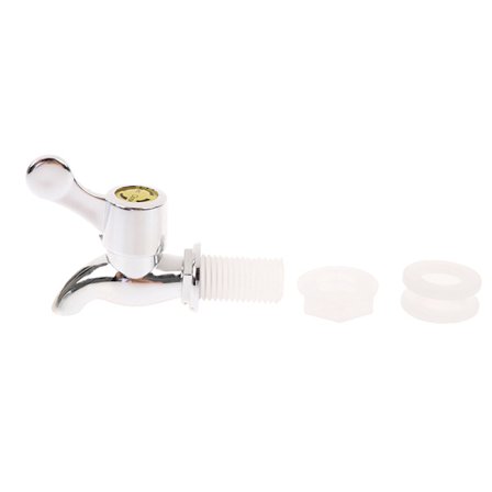 1 stk 17mm Sølv Glass Vinflaske Kran Krukke Vinfat Vann