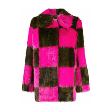 Stand Studio, Faux Fur & Shearling Jackets Paars, Dames, Maat:S