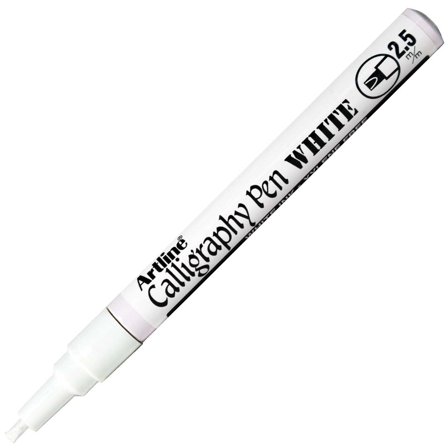 Calligraphy Pen White 2.5 mm