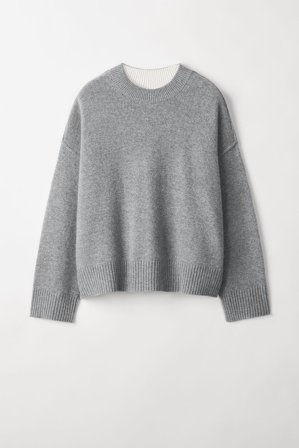 Soft Goat - Loose Fit Crewneck - Kaschmirpullover für Damen - XL - Grey