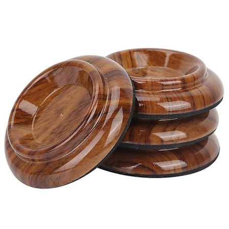 4 stk. klaverhjulskåle skridsikre runde skåle flygelmåtter klaverfodpuder [DB]