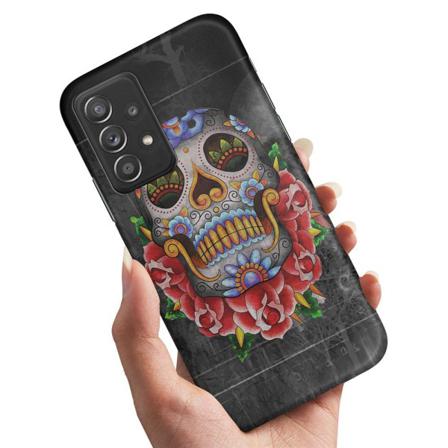 Samsung Galaxy A53 5g - Skal Blomster Döskalle Multifärg