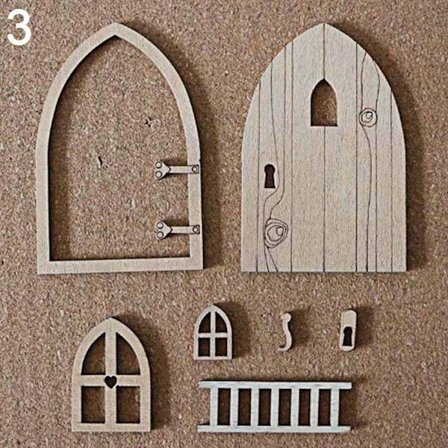 Dekorationer til boligmodeller af træramme 3 3