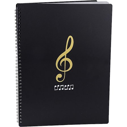 Nuottiteline A4-koko 20 taskua G-avain, laulujen paperin säilytyskansio asiakirjojen säilytyslaukku muusikoille ja muusikoille