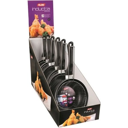 Stegepande med Inducta-kurv - IBILI - 18 cm - Aluminium - Non-stick - Induktionskompatibel