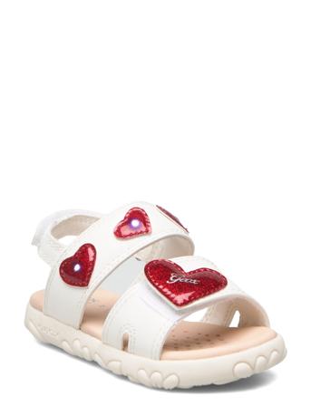 J Sandal Haiti Girl Shoes Summer Shoes Sandals Hvit GEOX*Betinget Tilbud