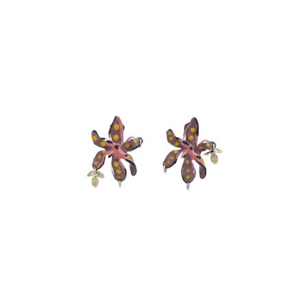 Marni, Earring Flower Roze, Dames, Maat:ONE Size