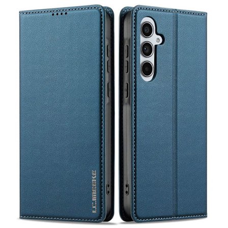 LC.IMEEKE Samsung Galaxy S25 Wallet Cover - Blue