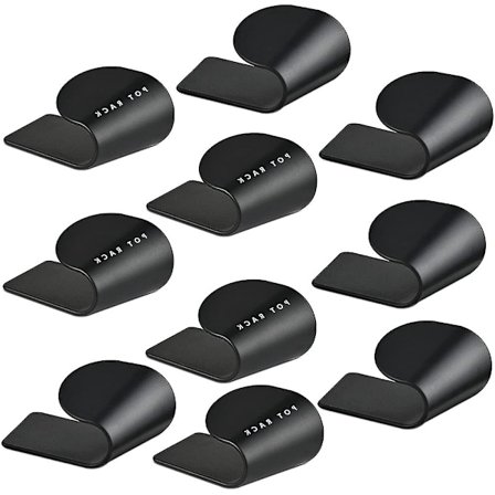 Kastrullockshållare, 5 par skåpsorganisatör för kastruller, justerbar lockhållare, skåpdörrsorganisatör