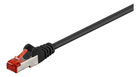 Goobay CAT 6-0200 S/FTP PIMF SCHWARZ 2m