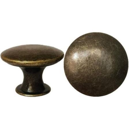 10x Vintage dørskuffeknopper 30mm antik messing køkkenskabsskabstræk, til kommode og møbelskab, antik bronze