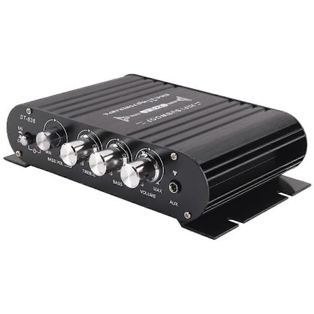 -838 HIFI Vahvistin 2.1 Kanavainen Auto MP3 Mini Vahvistin AUX Sisääntulo Korkea ja Matala Basso Säätö Super Basso 20Wx2+40W Vahvistin