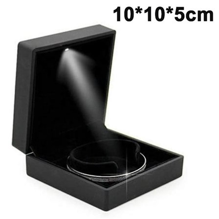 Led lys ring boks, moderne Led oplyst ring opbevaring