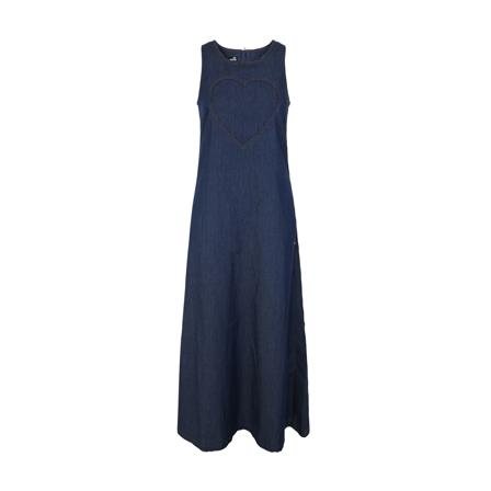 Love Moschino, Maxi Dresses Blauw, Dames, Maat:XS
