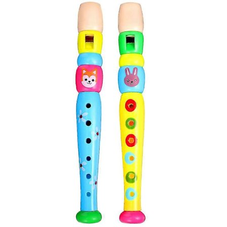 2 stk. Barn Recorder 6-hulls Recorder Fløyte Instrument Musikk Blåseinstrument For Barn