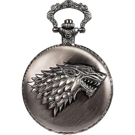 Lommekurv Steampunk Ulv Ulve Mønster Mænds Kædeboks Sort Kvarts Arabisk Gave