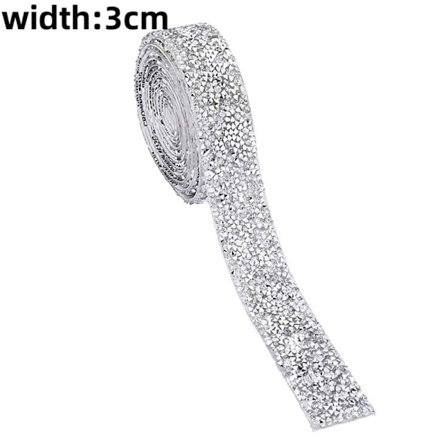 Rhinestone Ribbons Fix Rhinestone Tape 3CM 3CM