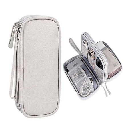 Kabeltaske, elektroniktaske, arrangør til elektronisk tilbehør,