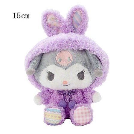 10-15cm Sanrio Plysj Kosedyr Tegneserie Anime Figur Kuromi My Melody Cinnamoroll Søte Dukker Baby Bursdagsgaver Kawaii Dekor