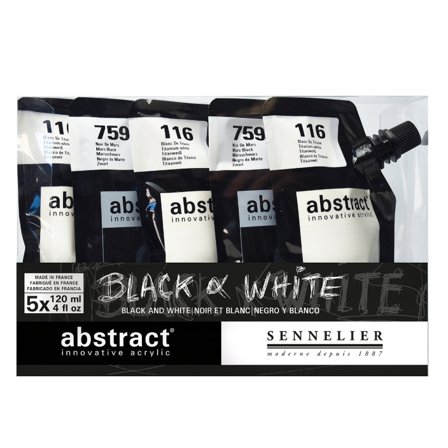 Sennelier Abstract Akrylmaling Black & White