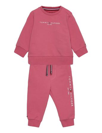 Baby Essential Set Sets Sweatsuits Vaaleanpunainen Tommy Hilfiger