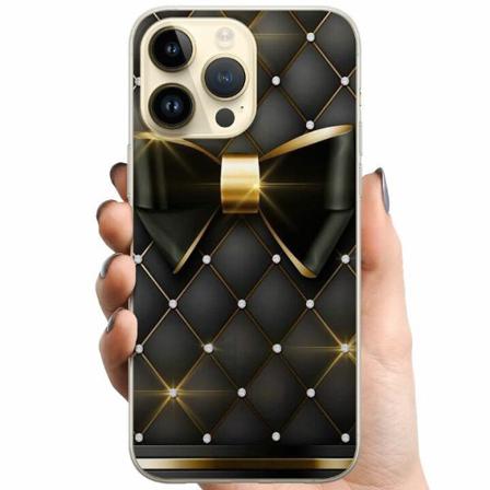 Apple Iphone 14 Pro Max Tpu Mobilskal Gyllene Rosett