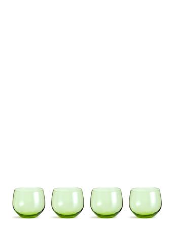 Spectra Tumbler 4-Pack Home Tableware Glass Drinking Glass Grön Sagaform