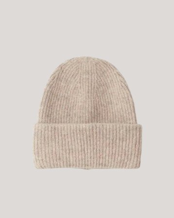 Gina Tricot Young Y rib beanie Beigestä Hatut Tytöt - Kids Brand Store