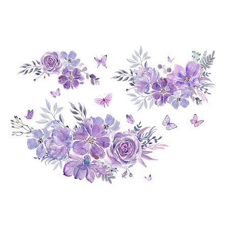 8 kpl Seinätarra Irrotettava Värikäs Kukka Seinätarra Itseliimautuva DIY Kukka-tarra Kodin Sisustukseen